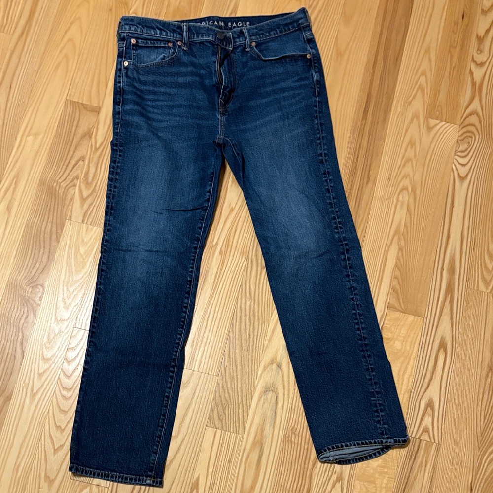 Men’s American Eagle Outfitters Dark Blue Straight Jeans